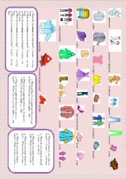 English Worksheet: Our clothes