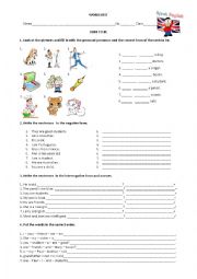 English Worksheet: Verb to be