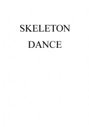 English Worksheet: Skeleton dance
