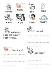 English Worksheet: feelings, emotions