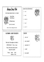 English Worksheet: Speaking KET part 2