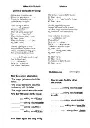 English Worksheet: Module 1 9th form Lesson1 group session
