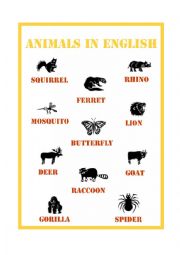 English Animals