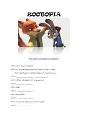 English Worksheet: Zootopia - The Movie
