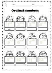 Ordinal numbers