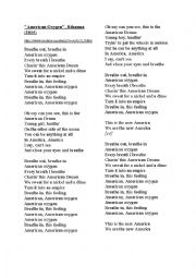 SONG, RIHANNA, RUSSIAN ROULETTE - ESL worksheet by isabel2010