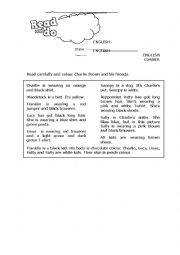 English Worksheet: Read and do