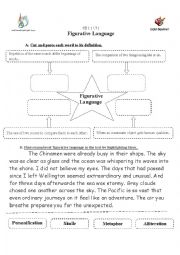 English Worksheet: Figurative Language