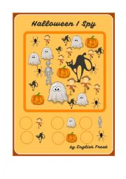 English Worksheet: Halloween I Spy