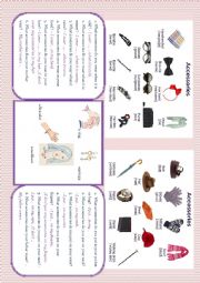 English Worksheet: Accessories 