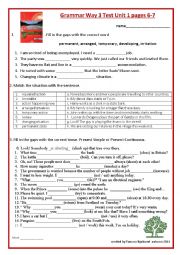 English Worksheet: Grammar Test