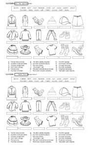 English Worksheet: Clothes