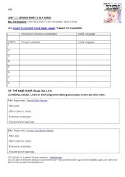 English Worksheet: Names - Listening comprehension