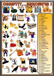 English Worksheet: Halloween : new matching