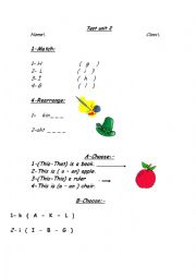 English Worksheet: MMP Smart Class 1 - Quiz 2