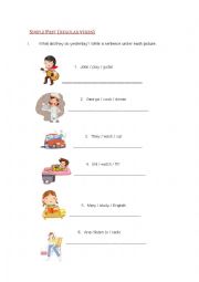 English Worksheet: Simple Past (Irregular Verbs)