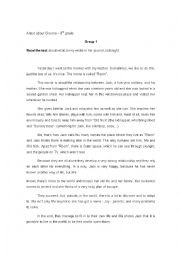 English Worksheet: A test about the topic cinema 8th grade