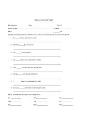 English Worksheet: 10th grade quiz