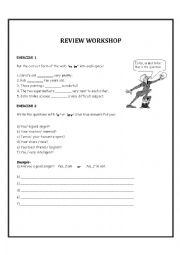 English Worksheet: Review workshop