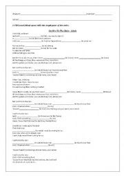 English Worksheet: Adele- Set Fire to the Rain / Simple past