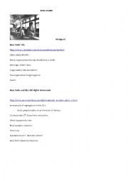 English Worksheet: Rosa Parks