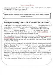 San Andreas Quake Movie Worksheet