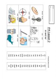 English Worksheet: IPA: /ɛ/ and /eɪ/