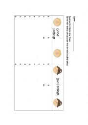 English Worksheet: Feelings sorting quiz worksheet