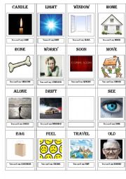 English Worksheet: Taboo game 