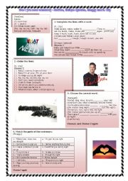 English Worksheet: Dont you need somebody.- RedOne, Enrique Iglesias, Shaggy and R. City 