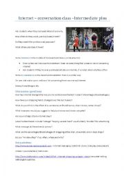 English Worksheet: INTERNET