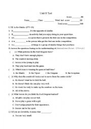 English Worksheet: comparative and superlative 