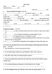 unit test of pase tense 