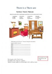 English Worksheet: Furnitures