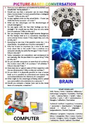 Picture-based conversation : topic 102 - Brain vs computer