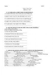 English Worksheet: Conditiona sentences type 2
