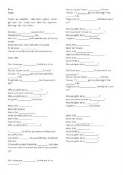English Worksheet: music class - magic!