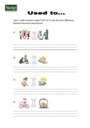 English Worksheet: Used to exercise