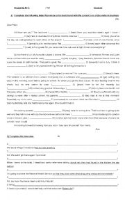 English Worksheet: Tenses Review