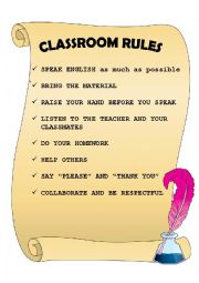 Classroom rules