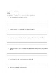 English Worksheet: Representations of War