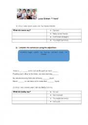 English Worksheet: 7 Years by Lucas Graham