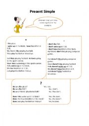 English Worksheet: Present Simple for children