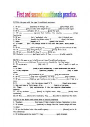 FIRST AND SECOND CONDITIONALS