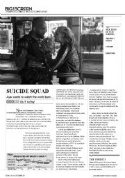 English Worksheet: Suicide Squad (Reading + Speaking)