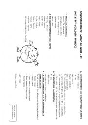 English Worksheet: My world
