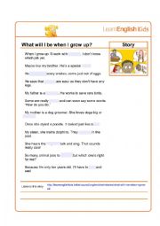 English Worksheet: animal_job
