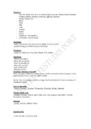 English Worksheet: beginners worksheets