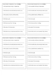 English Worksheet: FIND SOMEONE WHO (simple present)