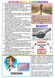 Picture-based conversation  : topic 103 - Respect vs disdain